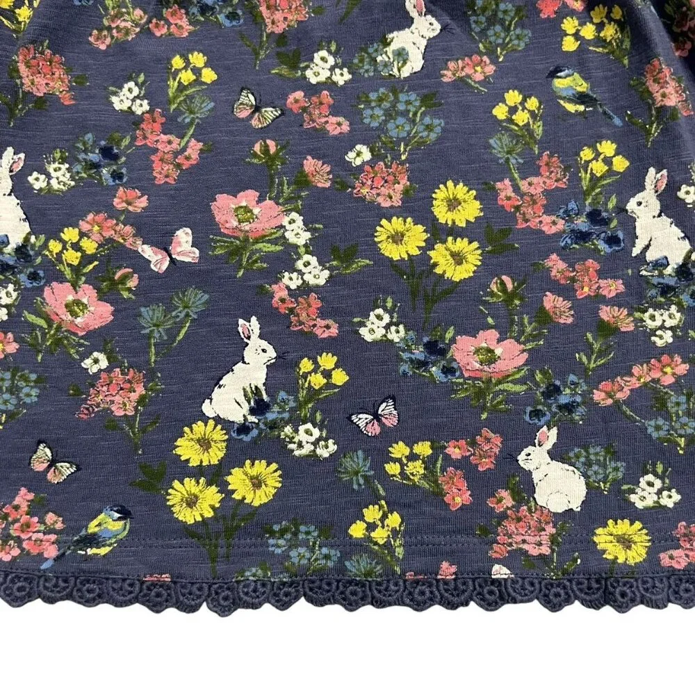 Mantaray 4-5Y Navy Floral Bunny Print Dress